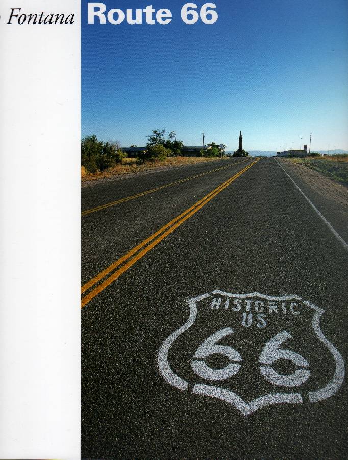 Franco Fontana . La strada route 66