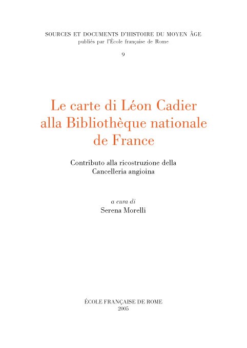 Carte di Léon Cadier alla Bibliothèque nationale de France.