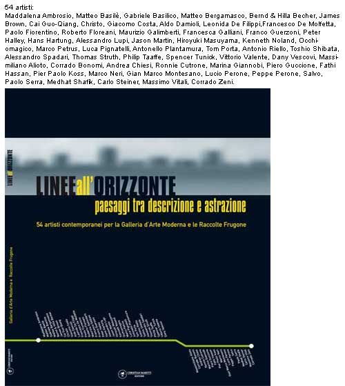 LINEE ALL'ORIZZONTE . Paesaggi tra descrizione e astrazione