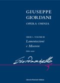 Giuseppe GIORDANI . Lamentazioni e Miserere . Editio maior ( per 4 voci soliste (SATB) e organo concertante )