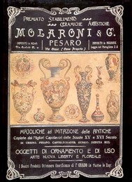 Molaroni - Ceramiche artistiche Molaroni. Storia della fabbrica dal 1880 ai giorni nostri.