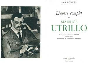 Oeuvre complet de Maurice UTRILLO .Tome I